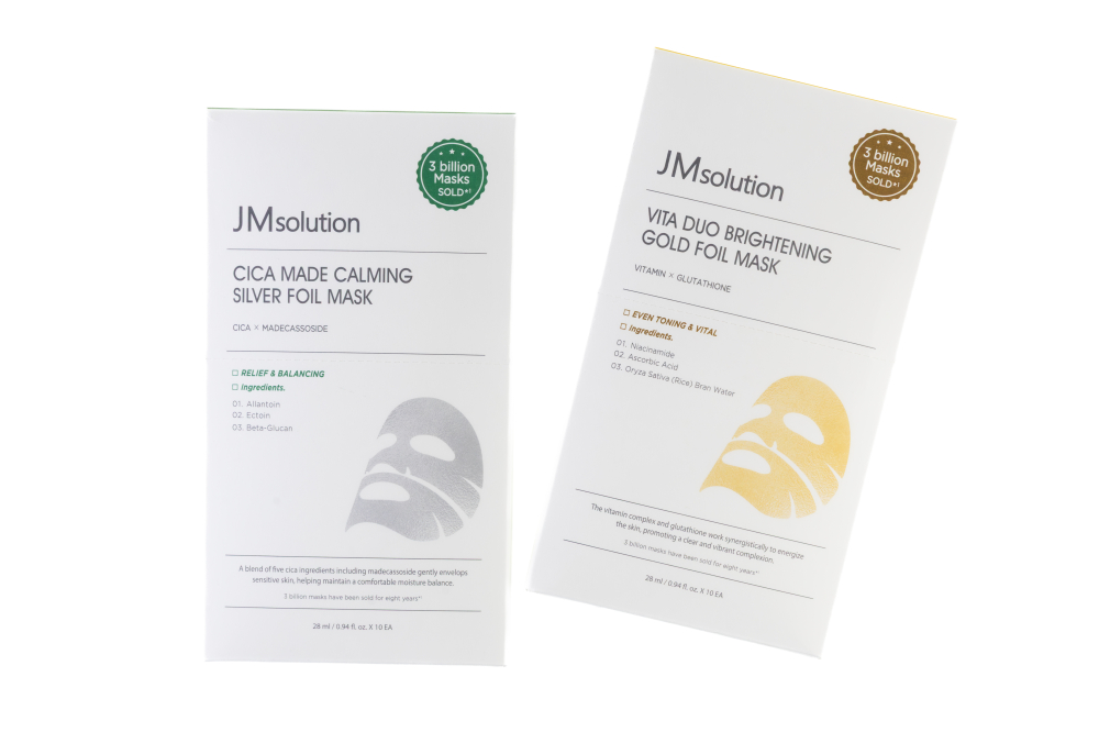 JMSOLUTION｜維他命精華黃金錫紙面膜(10片/盒)