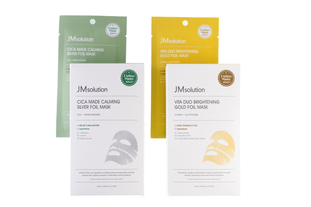 JMSOLUTION｜維他命精華黃金錫紙面膜(10片/盒)