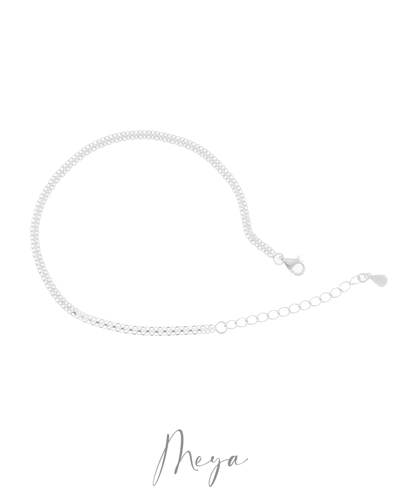 碎銀流光手鍊/銀色