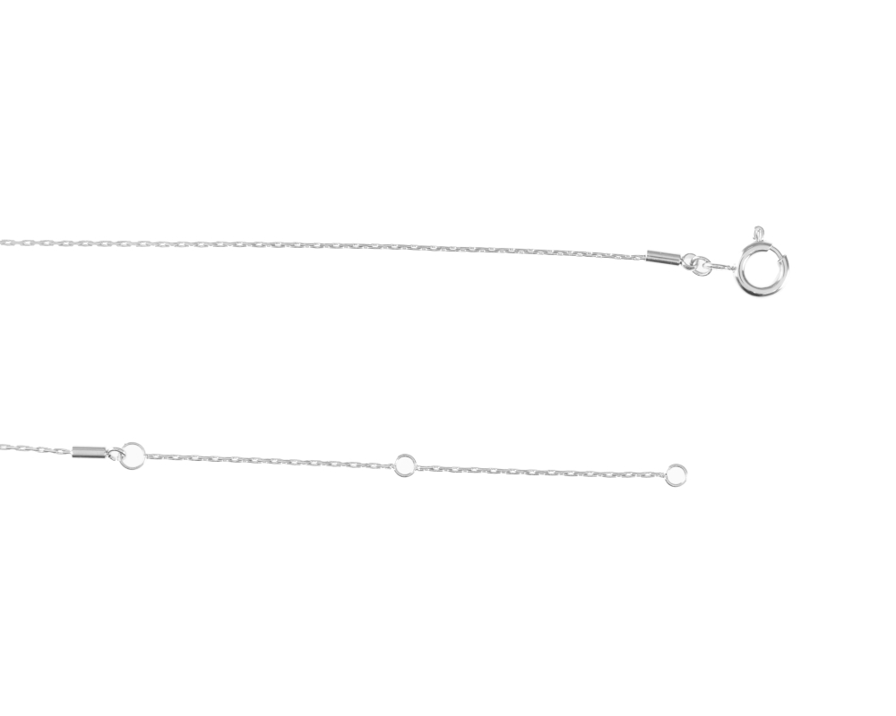 莫桑石3mm 十字架項鍊 / 金色