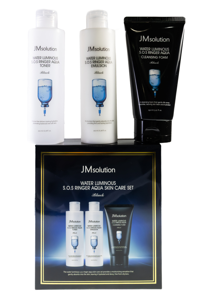 JMSOLUTION｜水光保濕補水保養組（黑盒版）