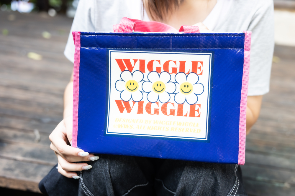 Wiggle Wiggle 站立式方形保溫提袋(小花款)-單個