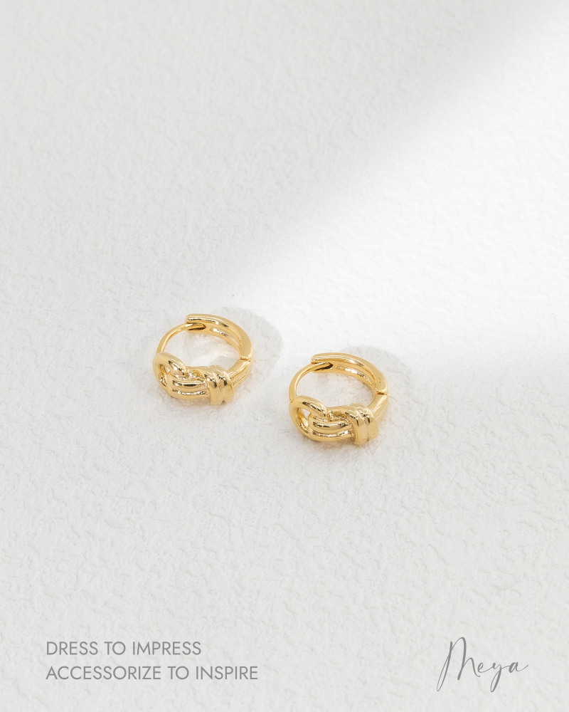 童軍結圈型耳環  / 金色