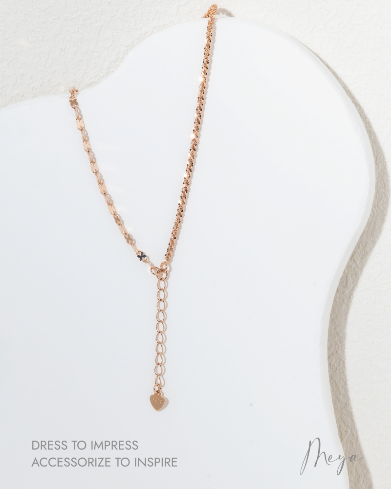 蝴蝶螺旋鏈 特殊粗螺旋鏈 雙層手鏈／玫瑰金