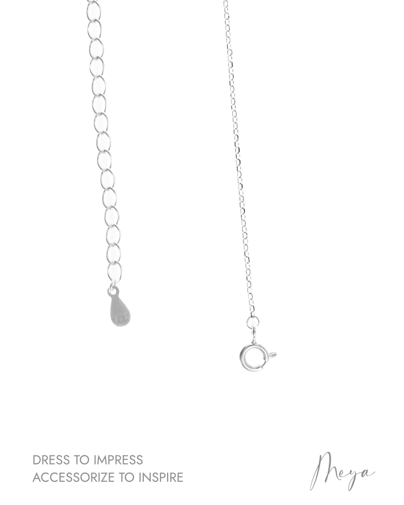 大魚小魚長項鍊/銀色