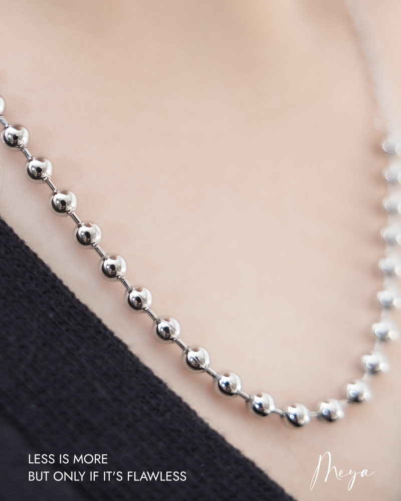 목걸이 大小圈特殊鍊項鍊 / 銀色