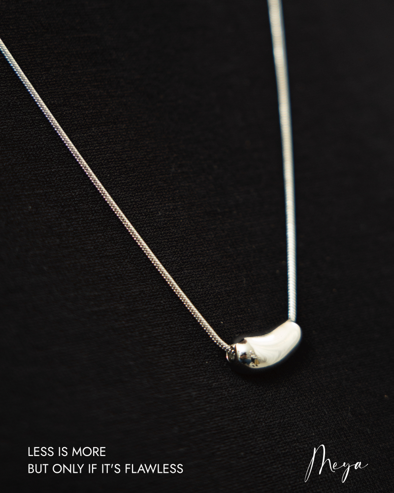 목걸이 小豌豆項鍊 / 銀色