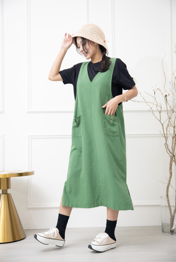 모자 蝴蝶結編織帽／淺粉色