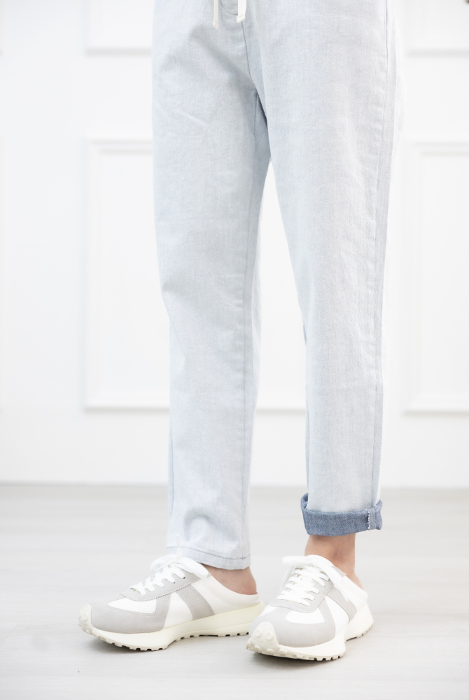 긴 바지 水洗牛仔長褲 / 灰色