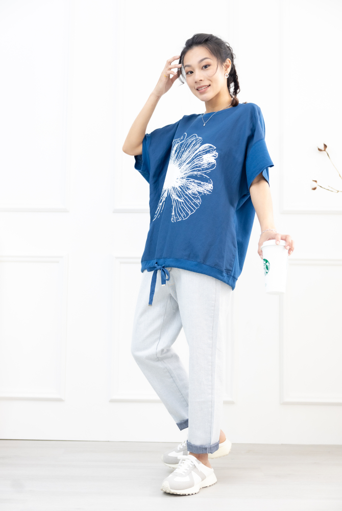 긴 바지 水洗牛仔長褲 / 灰色