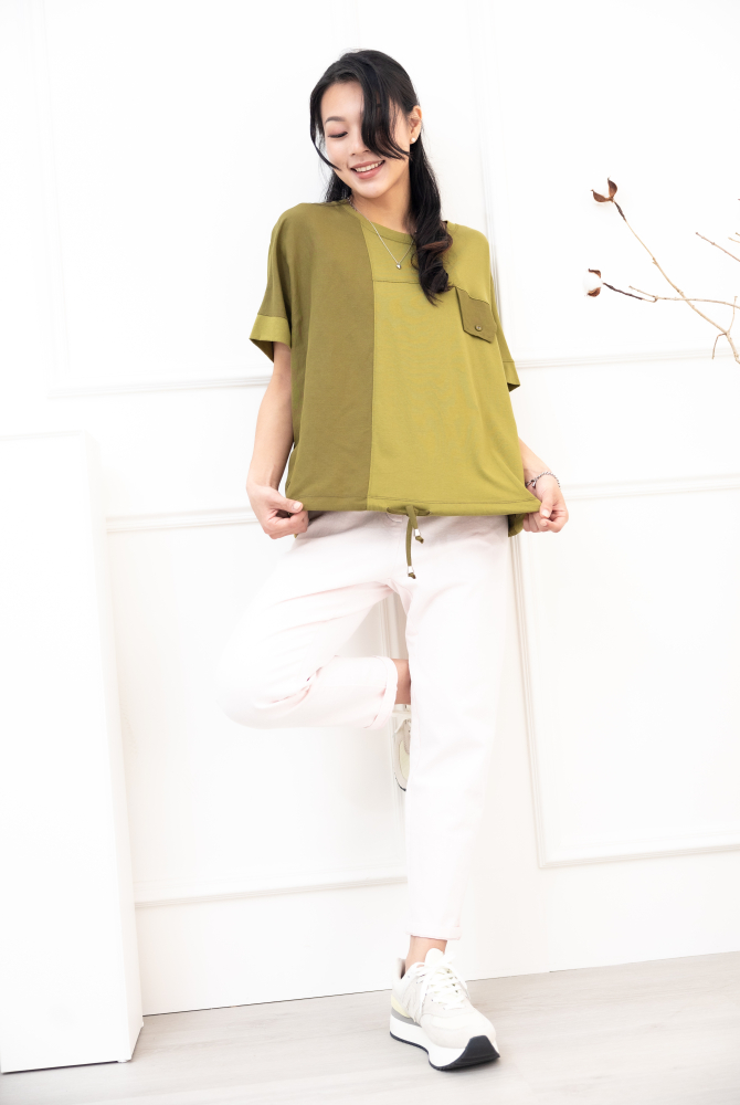 긴 바지 水洗牛仔褲 / 白色