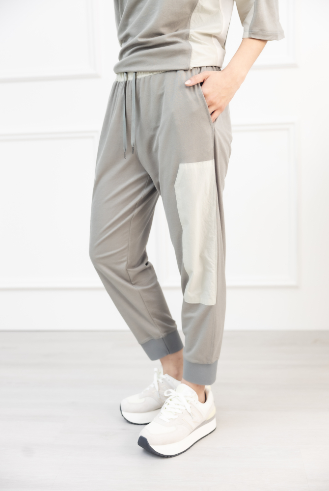 긴 바지 撞色長褲 / 深淺灰