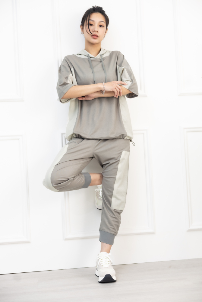 긴 바지 撞色長褲 / 深淺灰