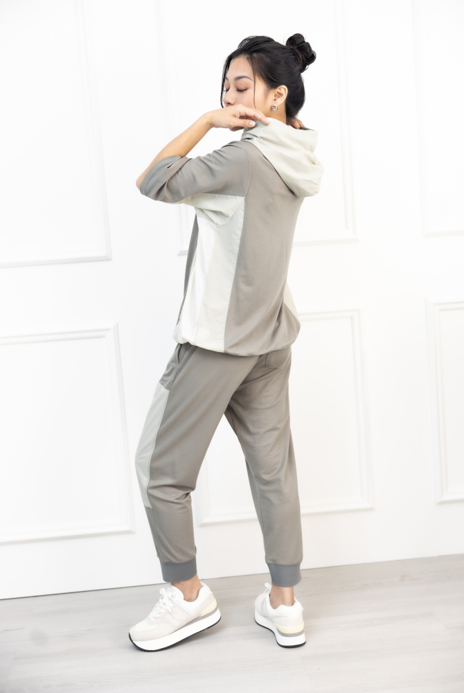 긴 바지 撞色長褲 / 深淺灰