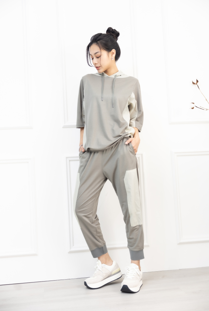 긴 바지 撞色長褲 / 深淺灰