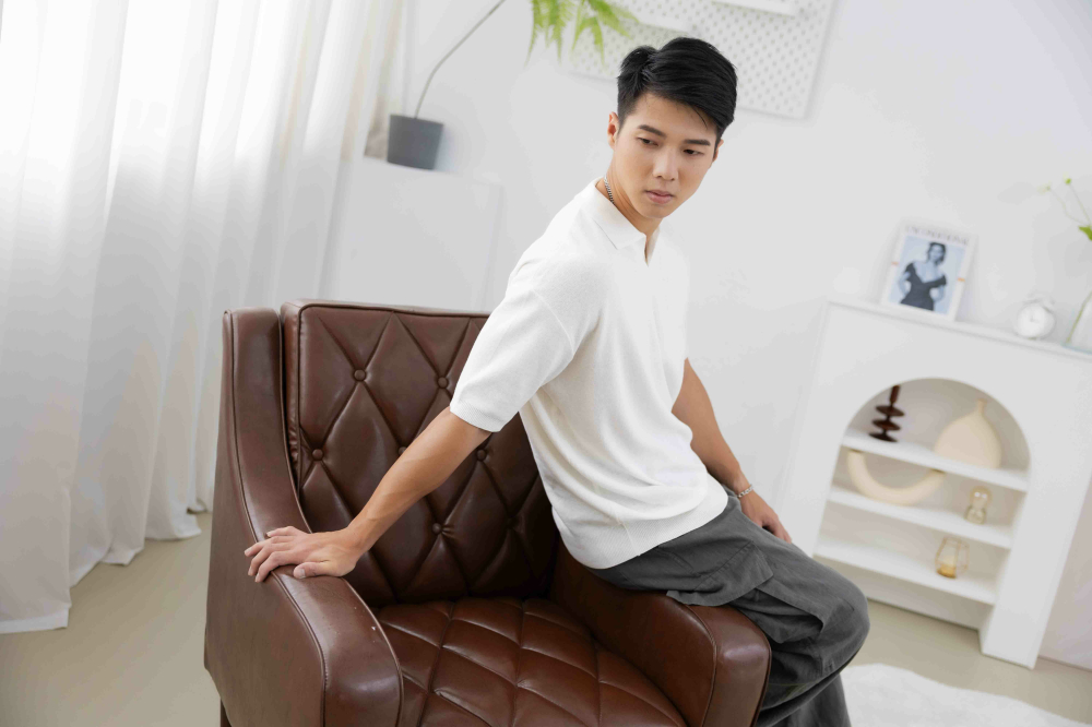 반팔 針織短袖上衣/白色