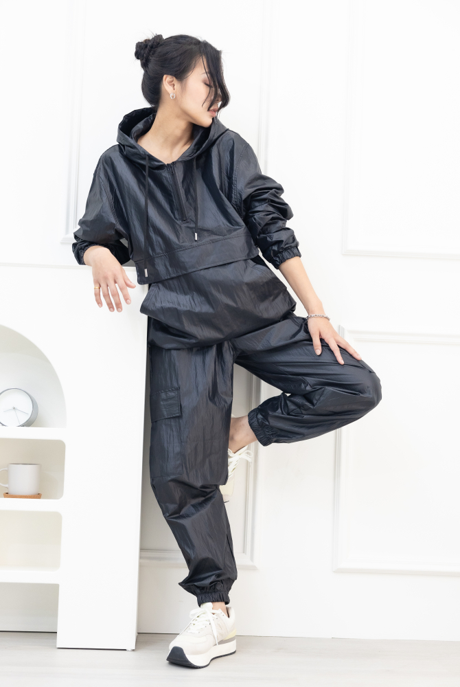 긴 바지 防潑水長褲 / 黑色