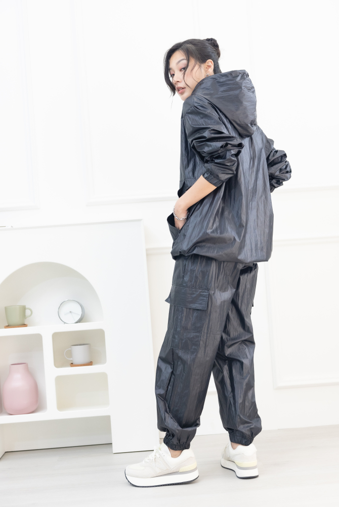 긴 바지 防潑水長褲 / 黑色