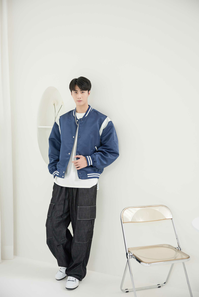 코트 棒球長袖外套 / 深藍色