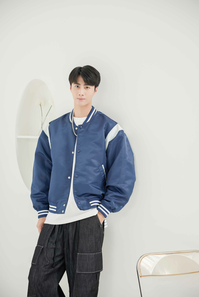 코트 棒球長袖外套 / 深藍色