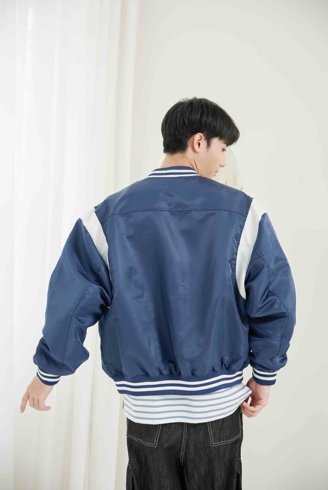 코트 棒球長袖外套 / 深藍色