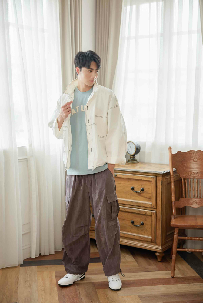 코트 長袖外套/白色