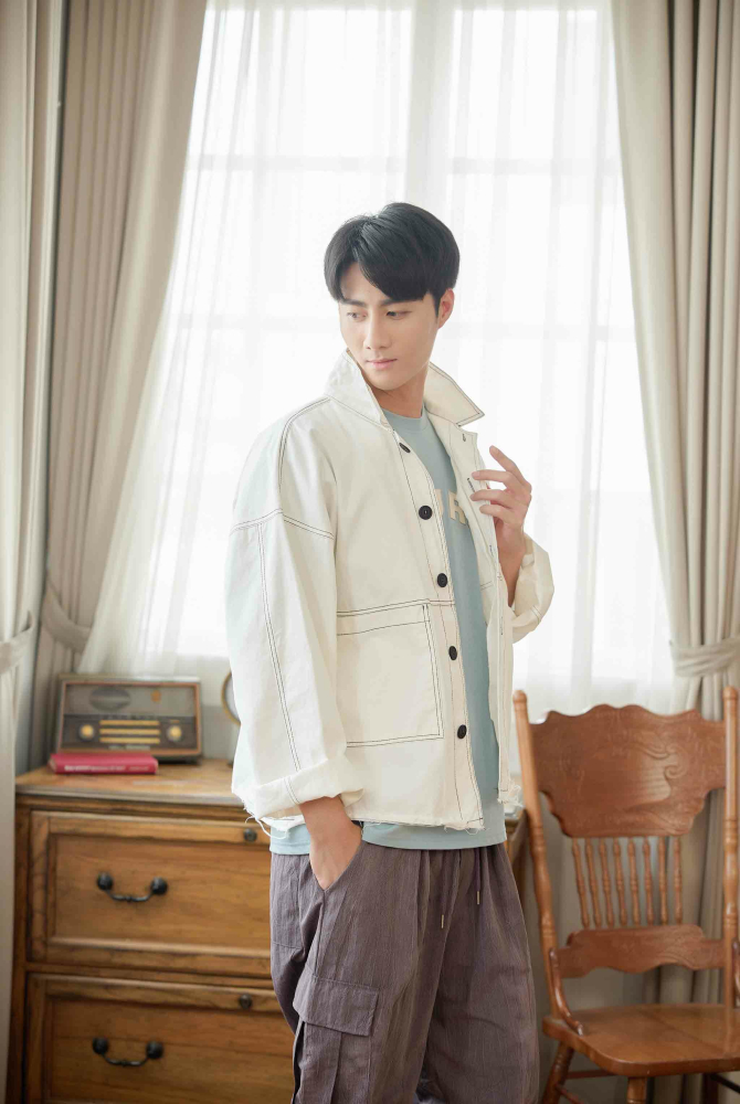 코트 長袖外套/白色