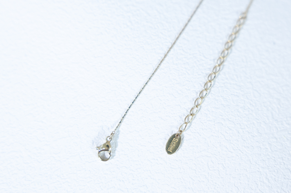 목걸이 可移動小方塊項鍊 / 金色