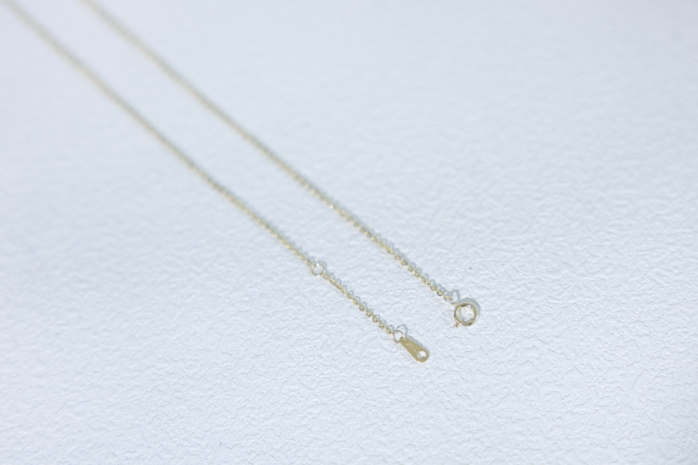 목걸이 雙空心愛心相扣項鍊 / 金色