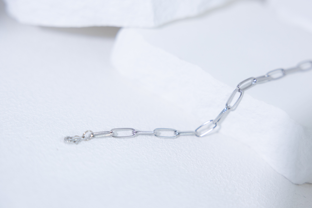 팔찌 橢圓鍊手鍊 / 銀色