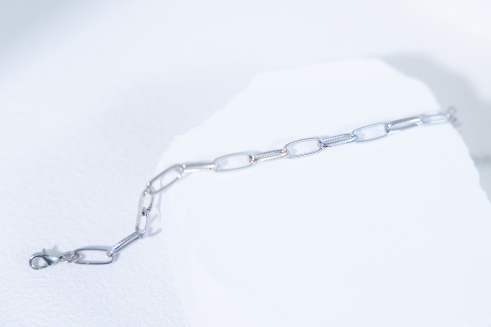팔찌 橢圓鍊手鍊 / 銀色