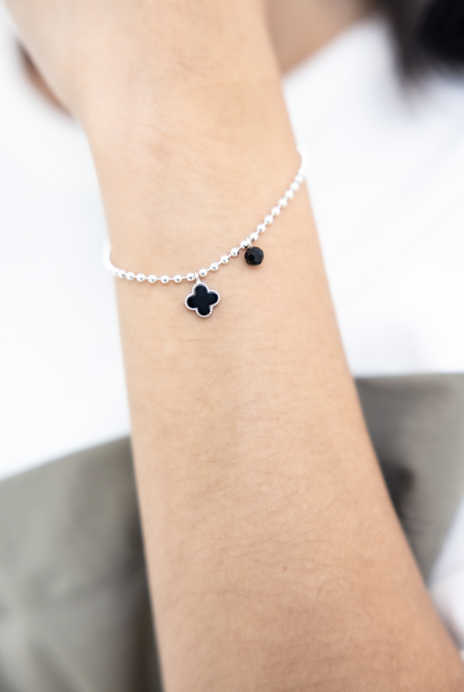 팔찌  幸運草手鍊 / 銀色