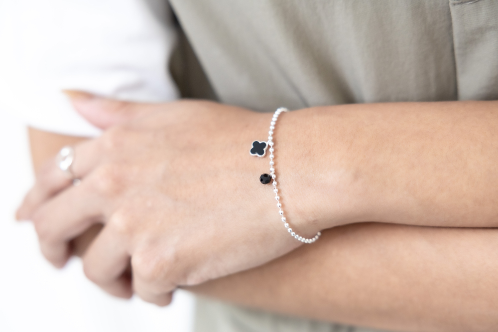 팔찌  幸運草手鍊 / 銀色