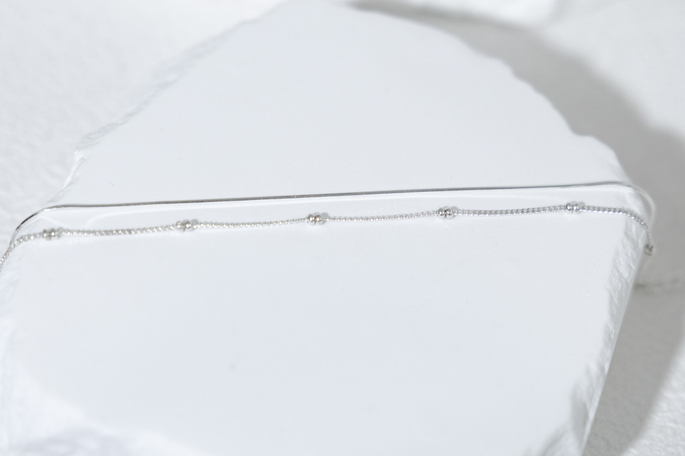 팔찌 小珠珠墜飾手鍊 / 銀色