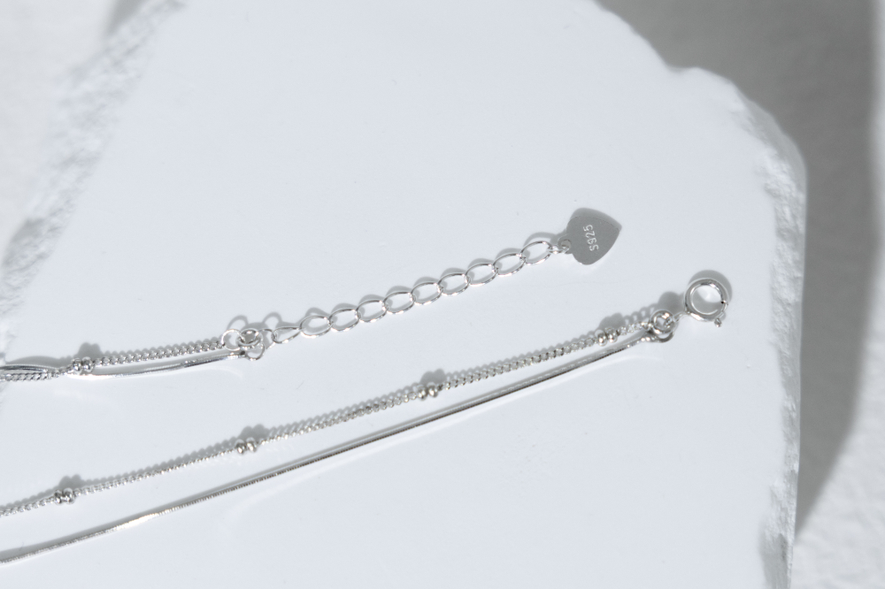 팔찌 小珠珠墜飾手鍊 / 銀色