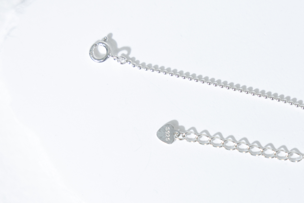 팔찌  圓珠閃鑽墜飾手鍊 / 銀色