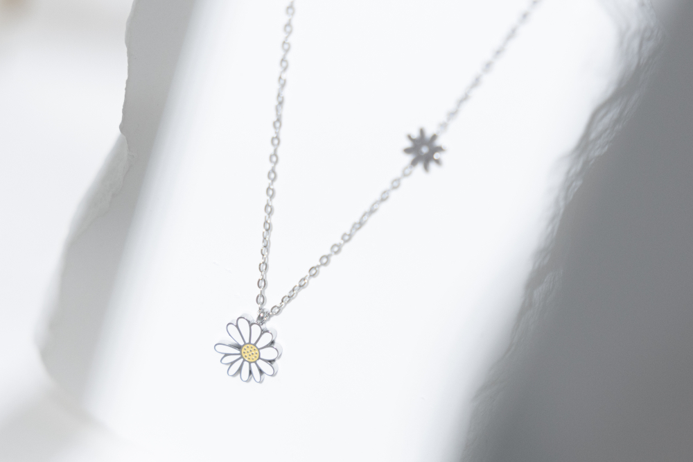 목걸이 雛菊項鍊 / 銀色