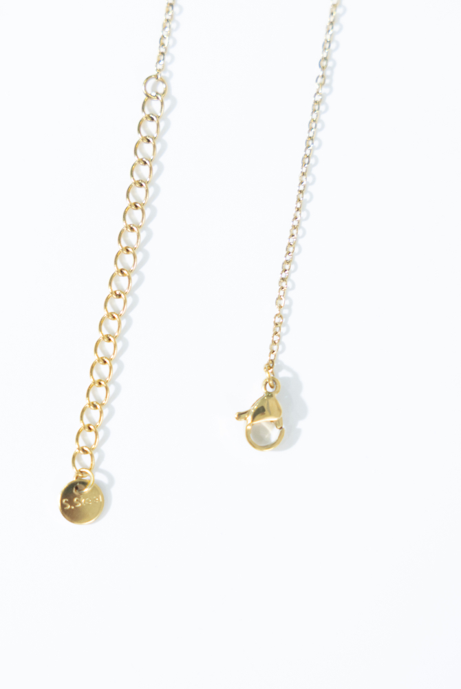 목걸이 金鍊垂墜項鍊 Y字型 金色長條設計 / 金色