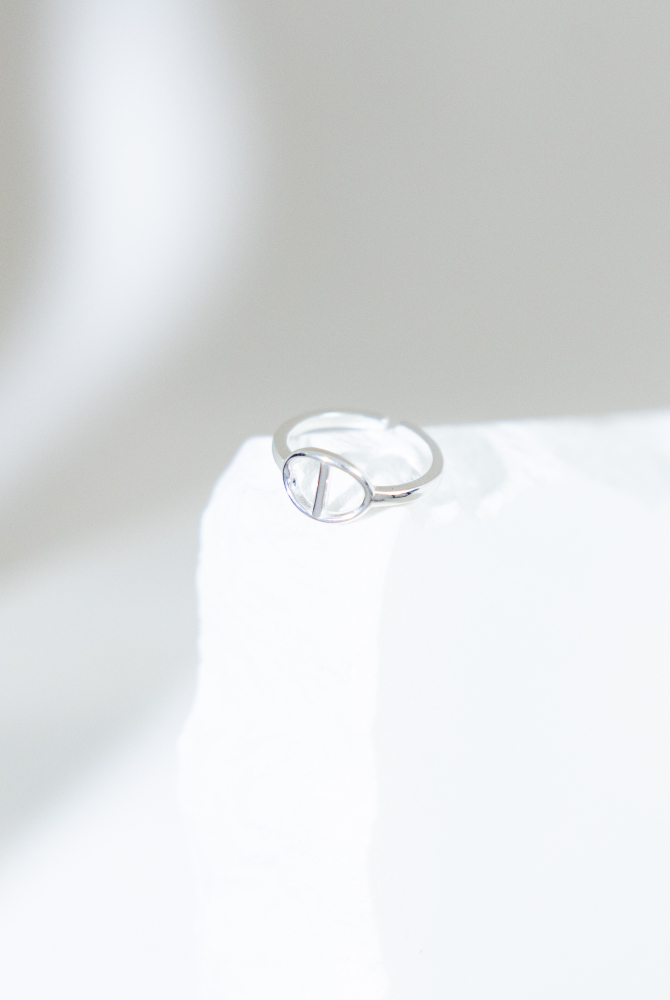 반지   小豬鼻尾戒 可調    / 銀色