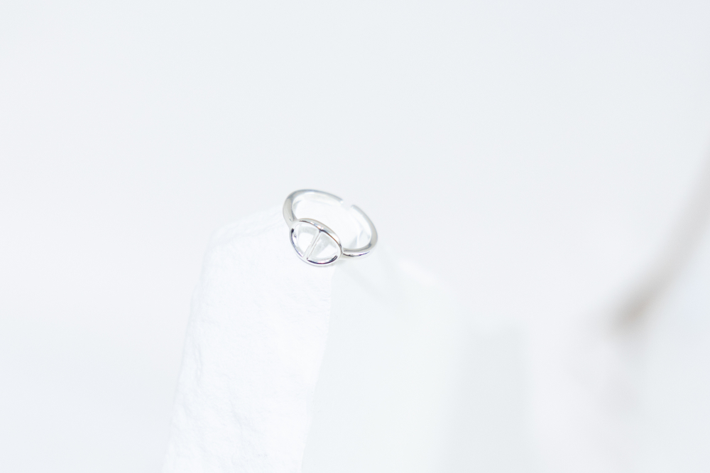 반지   小豬鼻尾戒 可調    / 銀色