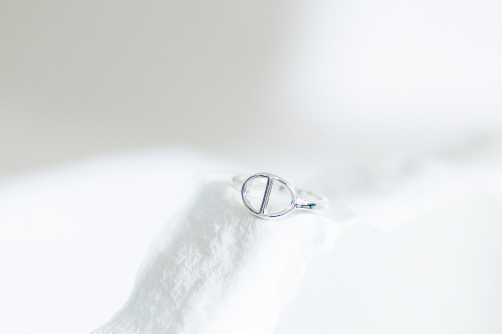 반지   小豬鼻尾戒 可調    / 銀色