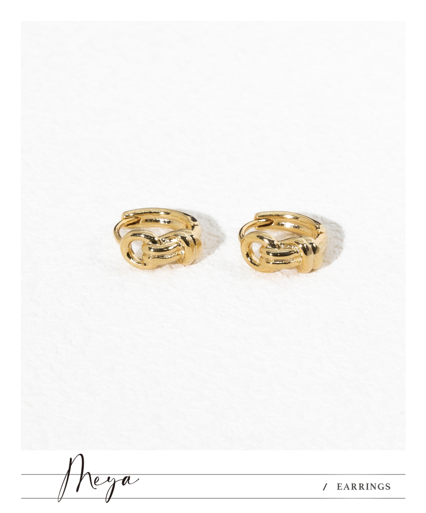 童軍結圈型耳環  / 金色